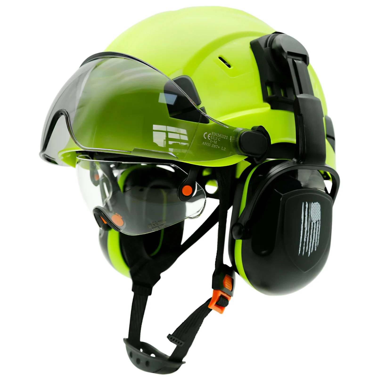 Casque de sécurité antibruit et visières
